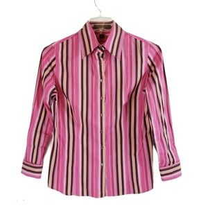 Express Womens Size 10 Pink Button Down Work Shirt